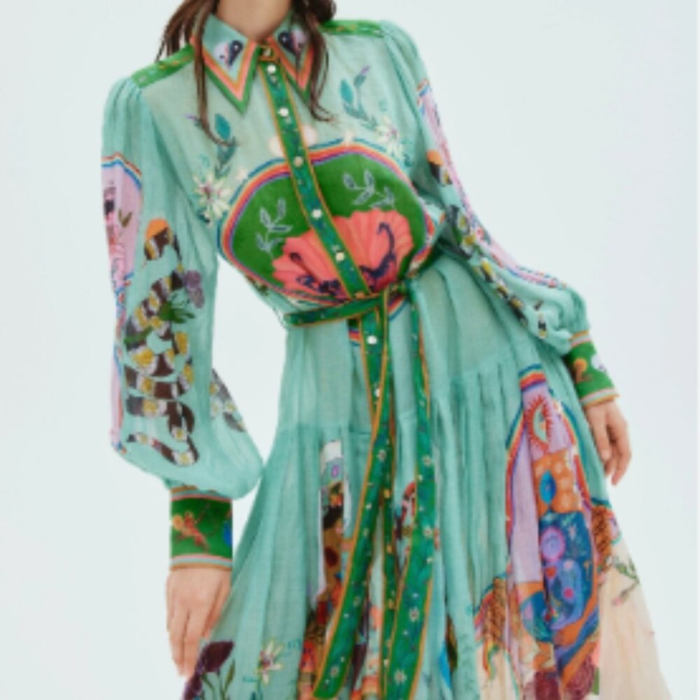 NWT Alemais Evergreen ShirtDress AU12 (US 8)
